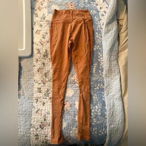 Offline by Aerie Orange ribbed leggings